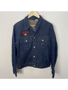 Gap 1969 Men M Canadian Biker Patches Jean Jacket Ncom National Coalition